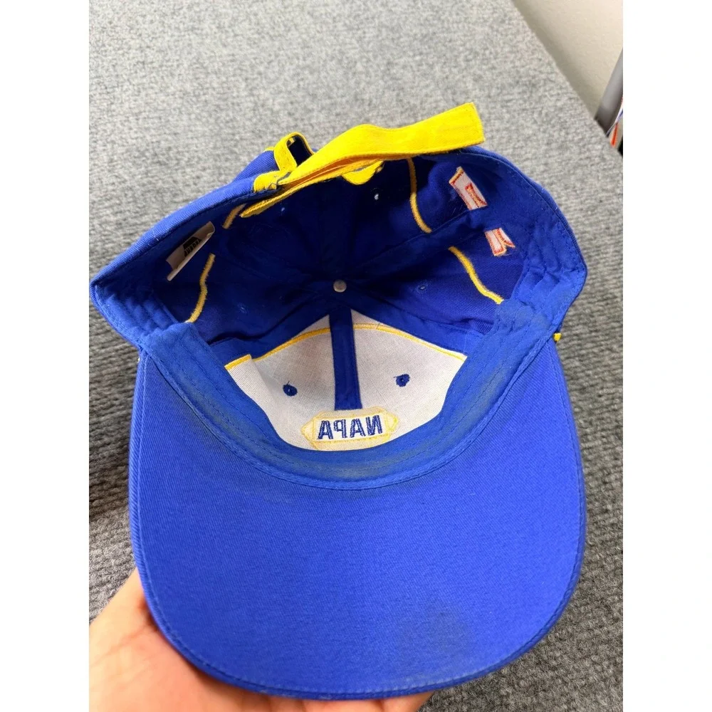 NAPA Racing Michael Waltrip 55 Ron Capps Mens Adjustable Blue Yellow Hats Caps